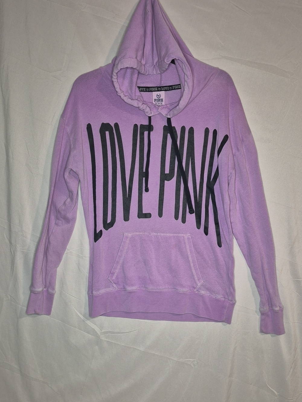 PINK Victoria's Secret Lavender "LOVE PINK" Pullover Hoodie